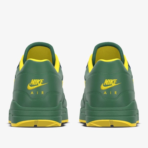 NEW NIKE AIR MAX 1 (BY YOU)  THE BRAZIL 🇧🇷 - MENS SIZE 7.5 (ONE OF A KIN… - Picture 8 of 10